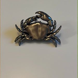Cancer the Crab Silver Zodiac pin